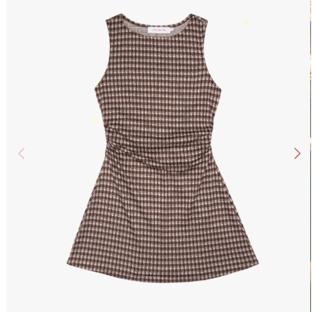Cindy Dress Lisa Says Gah Cocoa Plaid - Picture 2 of 4